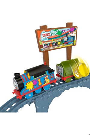 Fisher Price Thomas ve Arkadaşları Boya Teslimatı Motorlu Tren Seti HTN34