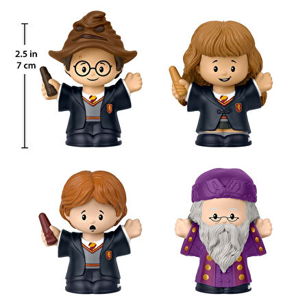 HVG45 Little People Collector Harry Potter ve Felsefe Taşı 4lü Figür Paketi