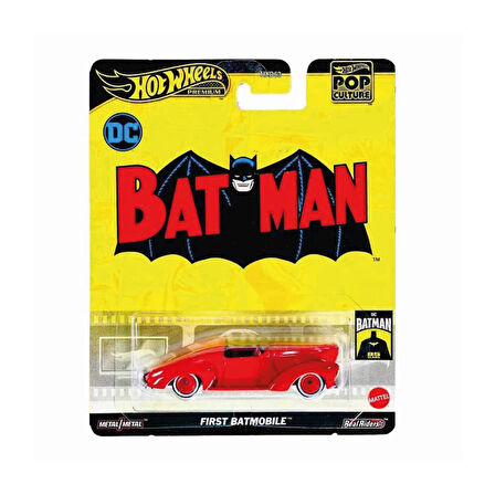 Hot Wheels 1/64 Ölçek Pop Culture Temalı Premium Araçlar HVJ40 First Batmobile