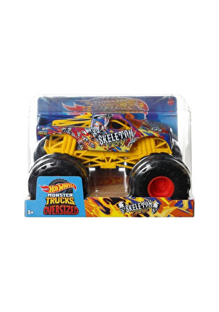 Hot Wheels Monster Trucks 1:24 Araba Skeleton FYJ83 HWG79 Lisanslı Ürün