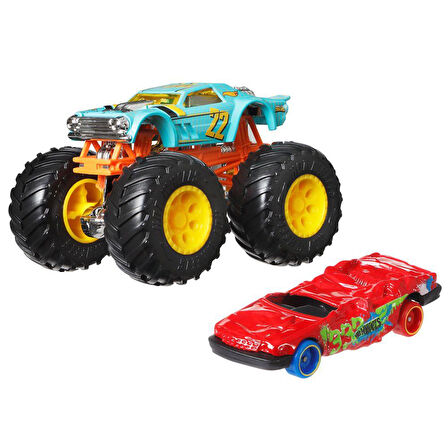 Hot Wheels Monster Trucks ve Araba Seti 1:64 Arabalar RODGER DODGER GRH81-HWN37