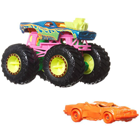 Hot Wheels Monster Trucks ve Araba Seti 1:64 Arabalar RODGER DODGER GRH81-HWN37