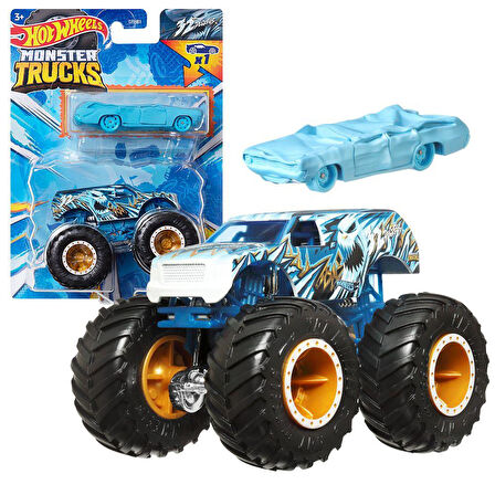 Hot Wheels Monster Trucks ve Araba Seti 1:64 Arabalar 32 Degrees GRH81-HWN35