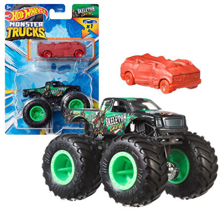 Hot Wheels Monster Trucks ve Araba Seti 1:64 Arabalar Skeleton Crew GRH81-HWN44