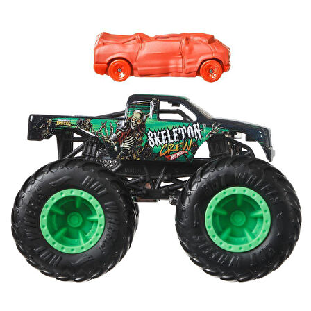Hot Wheels Monster Trucks ve Araba Seti 1:64 Arabalar Skeleton Crew GRH81-HWN44