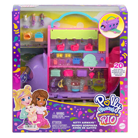 Polly Pocket Minik Kedi Hava Yolları Oyun Seti HWP19