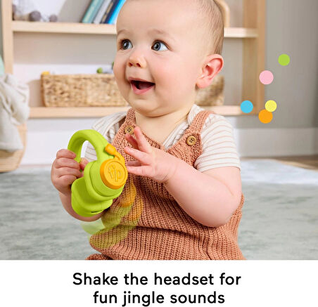 Fisher-Price yenidoğan oyuncakları, 3 ay ve üzeri bebekler için Minik Oyuncu hediye seti, çıngıraklı dişlik ve hışırtılı oyuncak, HYR57