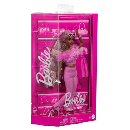 HYV28 Barbie Deluxe Style Doll - Kahverengi Örgü Saçlı