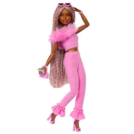 HYV28 Barbie Deluxe Style Doll - Kahverengi Örgü Saçlı