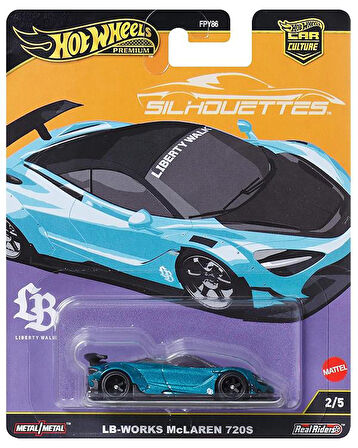 Hot Wheels Premium Car Culture Silhouettes Lb Works Mclaren 720S JBK47