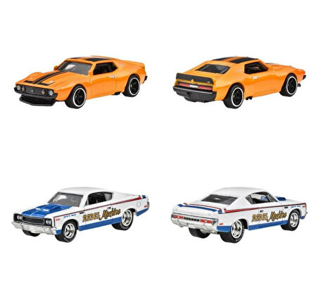 1:64 Hot Wheels Premium Car Culture 2'li Paket 71 AMC JAVELIN  & AMC REBEL MACHINE HBL96 - JBL06
