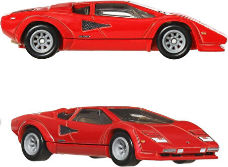 1:64 Hot Wheels Premium Car Culture 2'li Paket LAMBORGHINI COUNTACH LP5000 QV  & LANCIA STRATOS ZERO HBL96 - JBL02