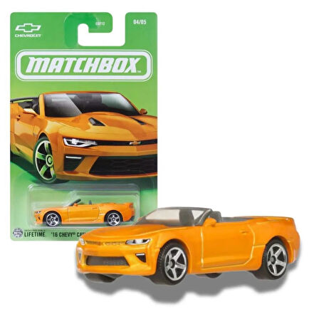 Matchbox  Temalı Arabalar - 16 CHEVY CAMARO COVERTIBLE JCG55