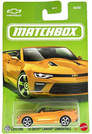 Matchbox  Temalı Arabalar - 16 CHEVY CAMARO COVERTIBLE JCG55