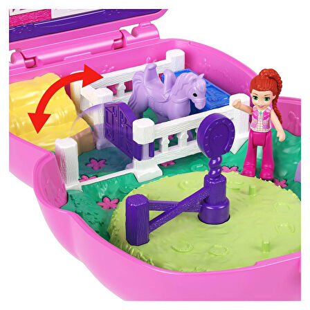 Polly Pocket Midilliyle Rodeo Heyecanı Mikro Oyun Seti JCR39
