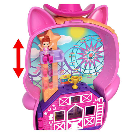 Polly Pocket Midilliyle Rodeo Heyecanı Mikro Oyun Seti JCR39
