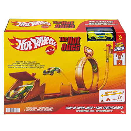 Hot Wheels Action Hot Ones Gravity Drop Toy Vehicle Track JCX69