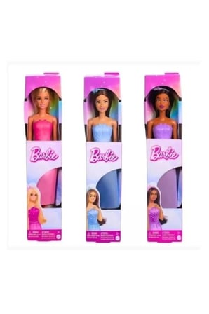 Barbie Bebek Prenses Taçlı Model Bebek Mavi Elbiseli