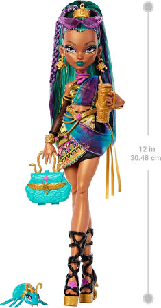 Monster High Mumya Elbisesiyle Nefera de Nile Bebek JDR48