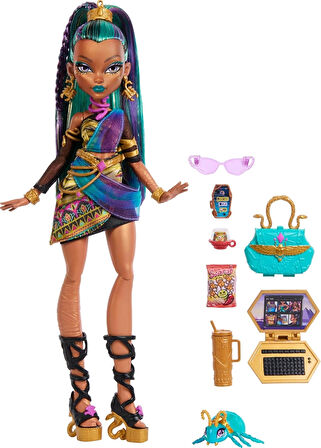 Monster High Mumya Elbisesiyle Nefera de Nile Bebek JDR48