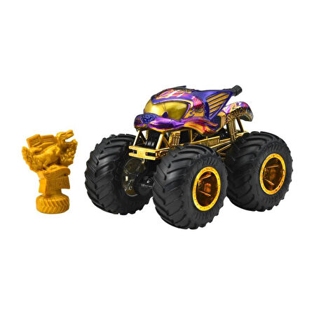 Hot Wheels JDV96 Monstr Trucks BIG FOOT TROPHY ŞAMPİYONLARI TEKLİ ARABA - Scratch Attack JDW04