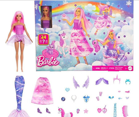 Barbie Fantasy Advent Calendar 24'lü Süpriz Kutu JFL66