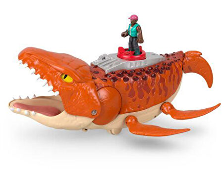 Fisher-Price Imaginext Jurassic World Rebirth Aquachomp Chase Mosasaurus JFR23