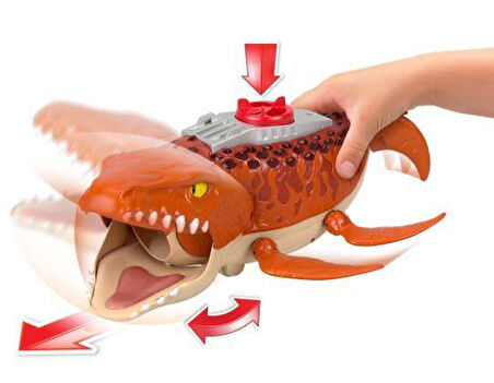 Fisher-Price Imaginext Jurassic World Rebirth Aquachomp Chase Mosasaurus JFR23