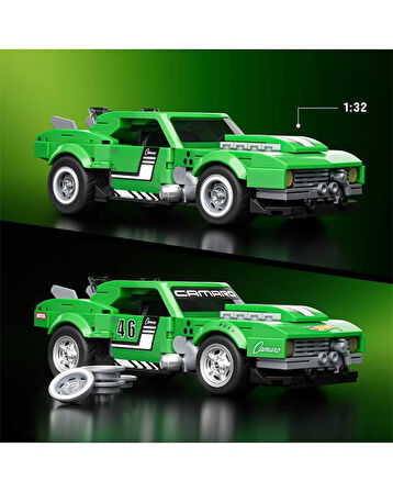 Hot Wheels Speed Serisi Custom '68 Camaro 1:32 289 Parça Araba Yapım Seti JFT16