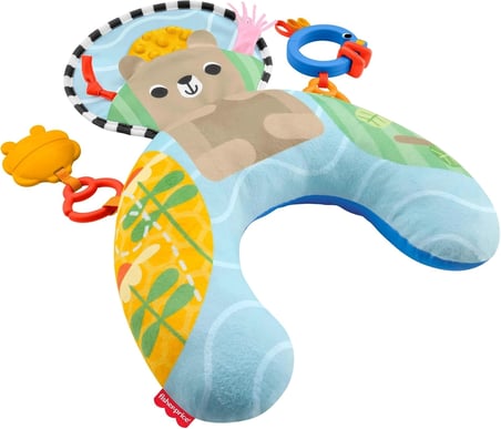 Fisher Price Duyusal Maceralar yenidoğan destekli dişlik ve çıngırak aktiviteli karın yastığı JHB44