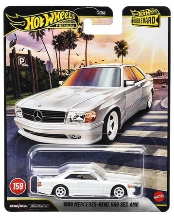 Hot Wheels Premium Boulevard 1989 Mercedes Benz 560 SEC AMG JHW37