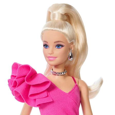 JJN73 Barbie DELUXE STYLE - Pembe Parlak Elbise