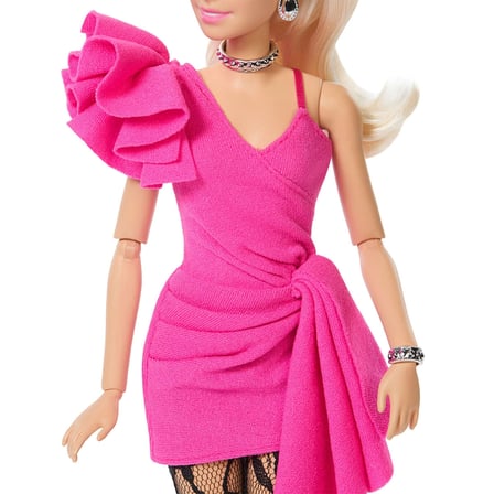 JJN73 Barbie DELUXE STYLE - Pembe Parlak Elbise