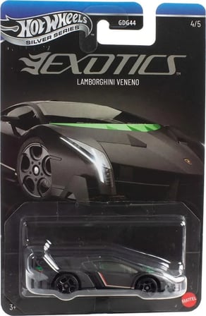 Hot Wheels Silver Series Exotics Lamborghini Veneno Gri 4/5