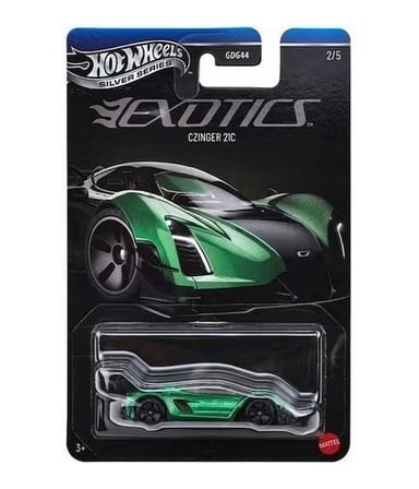 Hot Wheels Silver Series Exotics Czinger 21C Yeşil 2/5