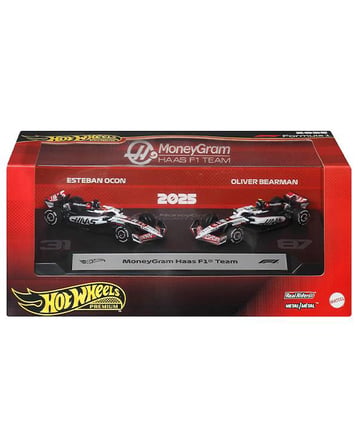 Hot Wheels Premium MoneyGram Haas F1 Team 2li Formula 1 Seti JMM97