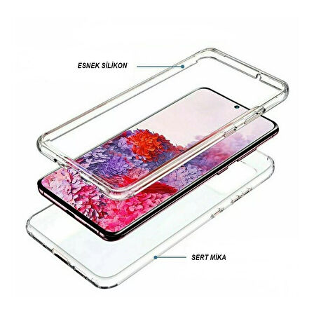 Gpack Xiaomi Mi 14 uyumlu Kılıf Ön Arka Şeffaf Silikon Koruma