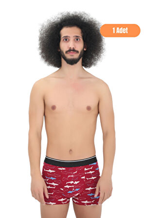 Erkek 9'lu Likralı Boxer Seti