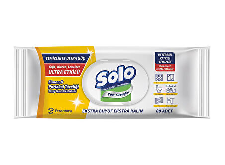 Solo Tüm Yüzeyler ve Cam Yüzeyler Temizlik Havlusu 3 lü Karma Paket