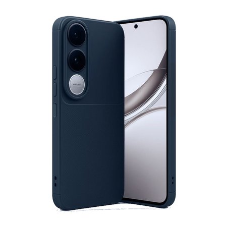 Gpack Vivo V50 Lite uyumlu Kılıf Negro Karbon Görünümlü Silikon