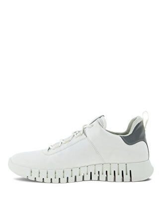 Ecco Beyaz Erkek Deri Sneaker Gruuv M White White