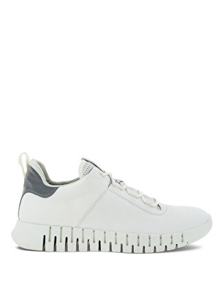 Ecco Beyaz Erkek Deri Sneaker Gruuv M White White