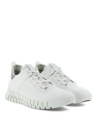 Ecco Beyaz Erkek Deri Sneaker Gruuv M White White