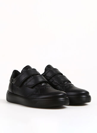 Ecco Siyah Erkek Çocuk Sneaker Street 1 Black Black