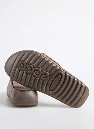 Kahve Kadın Deri  Terlik