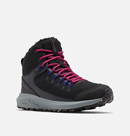 Columbia BL8089-010 Trailstorm Mid Waterproof Omni Heat Siyah Kadın Omni-Heat Kadın Outdoor Su Geçirmez Spor Ayakkabı