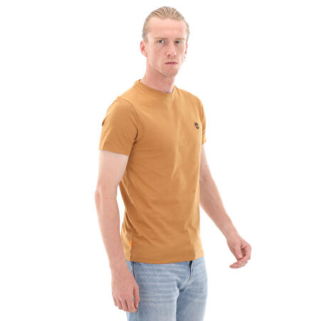 B0A2BPRP471-R Timberland Short Sleeve Tee Erkek T-Shirt Kahve