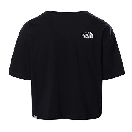 Kadın CROPPED EASY Tişört Siyah-L