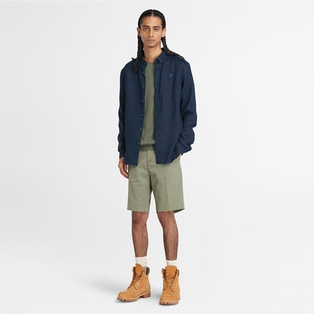 Timberland Mill Brook Linen Shirt Erkek Gömlek