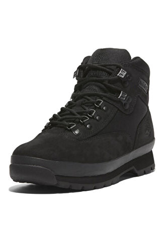 Timberland Deri + Tekstil Siyah Erkek Bot Euro Hiker MID LACE UP BOOT